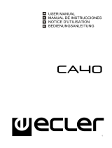 Ecler CA40 Manual de usuario