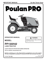 Poulan Pro PP155H42 El manual del propietario