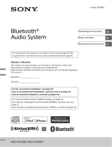 Sony MEX-N4100BT Operating Instructions Manual