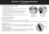 Jabra VXi Envoy UC Headset UC 3031U Manual de usuario