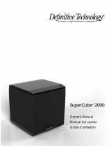 Definitive Technology 2000 Manual de usuario