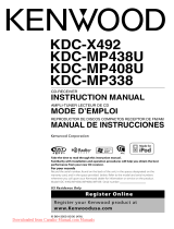 Kenwood KDC MP438U - Radio / CD Manual de usuario