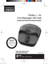 Sharper Image Air Bladder Shiatsu Foot Massager El manual del propietario