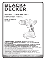 Black & Decker LDX120C Manual de usuario