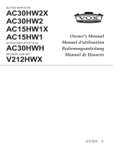 Vox AC15 HW1 Hand Wired Combo Guitar Amplifier El manual del propietario