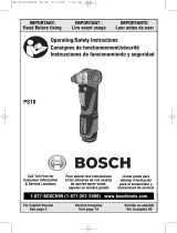 Bosch Power Tools PS10BN Manual de usuario
