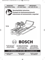 Bosch TC10 Instrucciones de operación