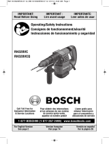 Robert Bosch Tool RH328VC HDC100 Manual de usuario