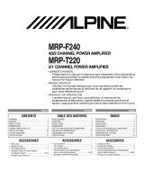 Alpine mrp f 240 El manual del propietario