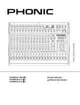 Phonic POWERPOD PLUS Serie Manual de usuario