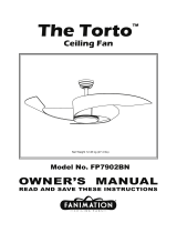 Fanimation Torto LED FP7902BN El manual del propietario