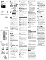 Sony Objectif standard SEL-50F18F Manual de usuario
