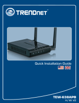 Trendnet TEW-638APBv2 El manual del propietario
