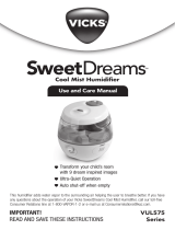 Vicks VUL575 Series - SweetDreams Cool Mist El manual del propietario