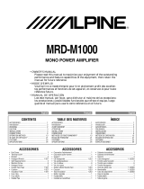Alpine MRD-M1000 El manual del propietario