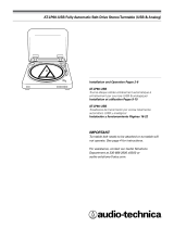 Audio-Technica ATLP60 USB BK Manual de usuario
