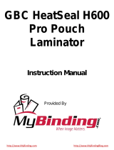 MyBinding GBC HeatSeal H600pro Manual de usuario
