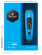 Braun Hair Clipper, Old Spice Manual de usuario