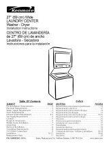 Kenmore 9791 - 27 in. Laundry Center Guía de instalación