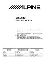 Alpine MRP-M350 Manual de usuario