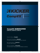 Kicker CompVX CVX15 El manual del propietario