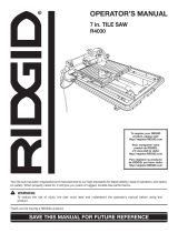 RIDGID R4030S Guía del usuario