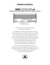 JL Audio XD1000/5v2 El manual del propietario