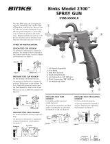 Binks Model 2100 Spray Gun Manual de usuario
