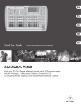 Behringer X 32 Manual de usuario
