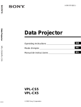 Sony VPL-CS5 Manual de usuario