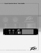 Peavey CS 3000H Professional Stereo Power Amplifier El manual del propietario