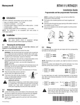 Honeywell RTH111 series Guía de instalación