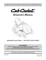Cub Cadet 1054 Manual de usuario