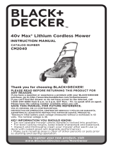 Black and Decker CM2040 Manual de usuario