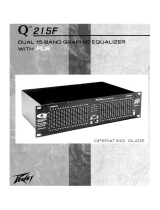 Peavey Q215F Dual 15-Band Graphic Equalizer Manual de usuario