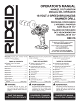 RIDGID R86116K Manual de usuario