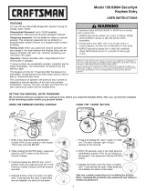 Craftsman 139.53684 Security+ El manual del propietario