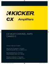 Kicker 2016 CX 5-Channel Amplifier El manual del propietario