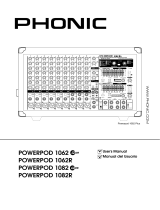 Phonic Powerpod 1082 R Manual de usuario