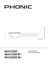 Phonic MAX 1500 Plus Manual de usuario