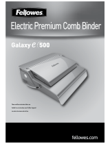MyBinding Fellowes Galaxy E Electric Plastic Comb Binding Machine Manual de usuario