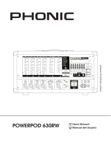 Phonic POWERPOD 630RW Manual de usuario