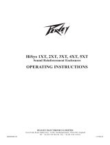 Peavey HiSys 1XT, 2XT, 3XT, 4XT, 5XT Sound Reinforcement Enclosure El manual del propietario