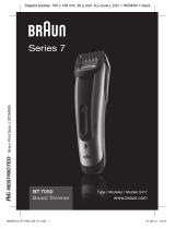 Braun BT7050 Beard trimmer, Series 7 Manual de usuario