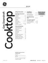 GE JGP990WELWW - Profile 30'' Downdraft Gas Modular Cooktop Manual de usuario