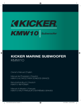 Kicker 2016 KMW10 Subwoofer El manual del propietario