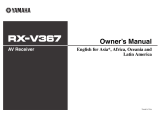 Yamaha RX-V367 El manual del propietario