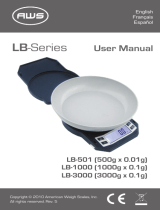 American Weigh Scales LB-3000 Manual de usuario