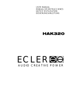 Ecler HAK320 Manual de usuario