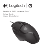 Logitech G402 Hyperion Fury Ultra-Fast FPS Gaming Mouse Manual de usuario